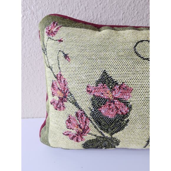 MANUAL WOODWORKERS & WEAVERS Green Tan Red Grandmother Throw Pillow 12.5x8.5 NWT - Picture 3 of 7